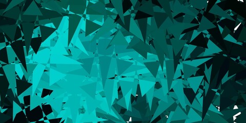 Dark Green vector template with abstract forms.