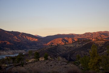 Sunny Skies over Pyramid Lake, CA