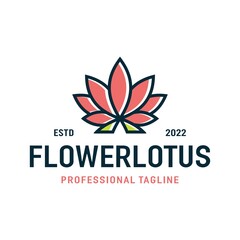 Flower Lotus logo design