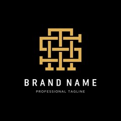 Obraz premium Letter MS Logo Template