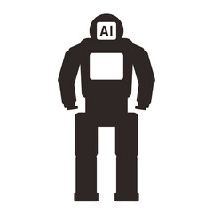 Smart robot machine, vector illustration