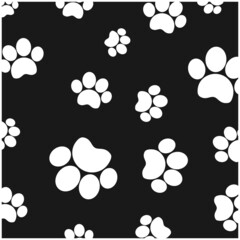 Fototapeta premium dog footprint background vektor