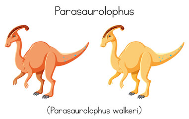 Wordcard design for parasaurolophus