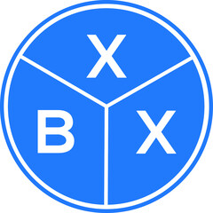 XBX letter logo design on black background. XBX  creative initials letter logo concept. XBX letter design.