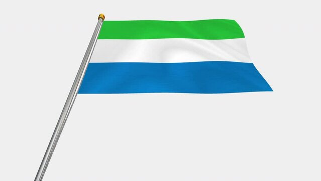 A_loop_video_of_the_Sierra_Leone_flag_swaying_in_the_wind_from_below.