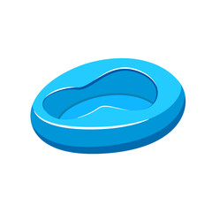 Patient urinal in trendy flat design isolated vector on white background, objects  graphic design.