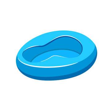 Patient urinal in trendy flat design isolated vector on white background, objects  graphic design.