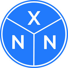 Fototapeta premium XNN letter logo design on black background. XNN creative initials letter logo concept. XNN letter design.