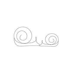 Snails animals line drawing vector illustration