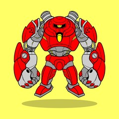 mecha battle robot cartoon