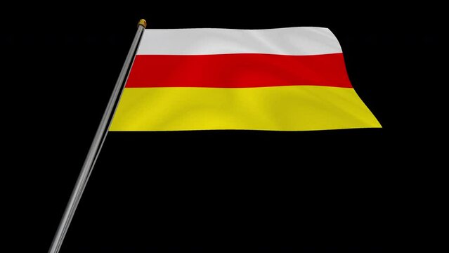 A_loop_video_of_the_South_Ossetia_flag_swaying_in_the_wind_from_below.