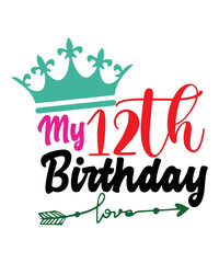  Birthday SVG Bundle, Birthday Princess Svg, Birthday Queen Svg, Birthday Squad Svg, Shirt, Birthday King, Drip Cut File Silhouette Cricut,Birthday SVG Bundle, Birthday Princess Svg, Birthday Queen Sv