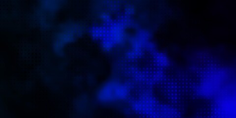 Fototapeta na wymiar Dark BLUE vector background with circles.