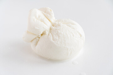 burrata is a fresh italian cheese made from mozzarella and cream