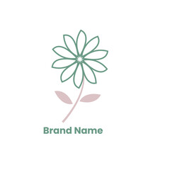 flower decoration logo design vector jewelry company logo and fashion logo