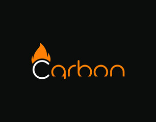 Carbon Custom Unique Simple Logo Design, Modern Icon Vector Logo, Creative Concept.