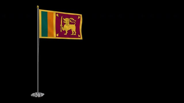 A_loop_video_of_the_entire_Sri_Lanka_flag_swaying_in_the_wind.
