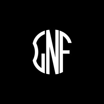 LNF letter logo creative design with vector graphic