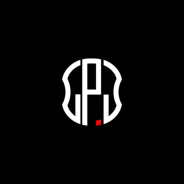 LPJ letter logo creative design with vector graphic