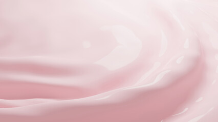 Fototapeta premium Pink cosmetic cream texture background 3D render