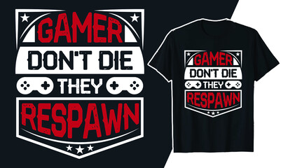 Gaming t shirt design 
