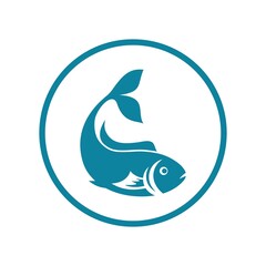 Fototapeta premium Fish logo icon design template vector