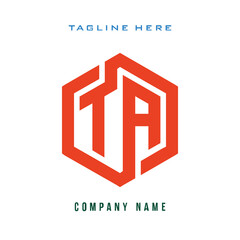 TA  lettering logo is simple, easy to understand and authoritative