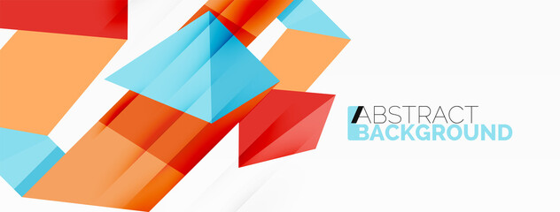 Abstract line and triangle background. Creative geometric abstract backdrop. Business template for wallpaper, banner, background or landing