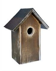 Old wooden bird nesting box