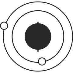 The flat icon of the science element. Vector image.