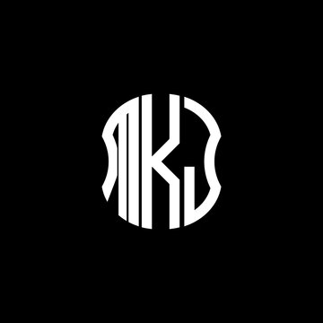 MKJ letter logo creative design with vector graphic