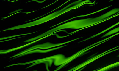 Abstract wave background. Green ripples.