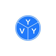 YVY letter logo design on white background. YVY  creative circle letter logo concept. YVY letter design.
