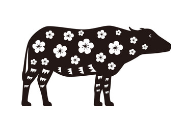 Chinese New Year of the asian buffalo, Paper-cuts for Window Decoration