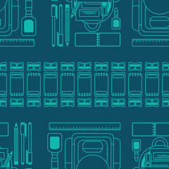 Back to School Seamless Surface Pattern Design