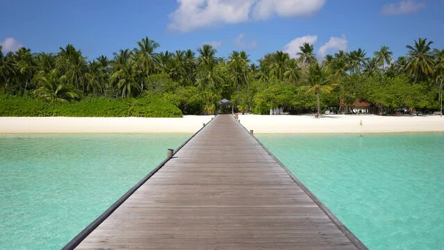 Tropical island between Caribbean sea and Atlantic ocean. Dominican Republic. Way to the beach