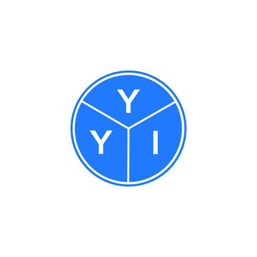 YYI letter logo design on white background. YYI  creative circle letter logo concept. YYI letter design.
