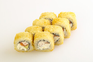 Japanese tempura roll with fish