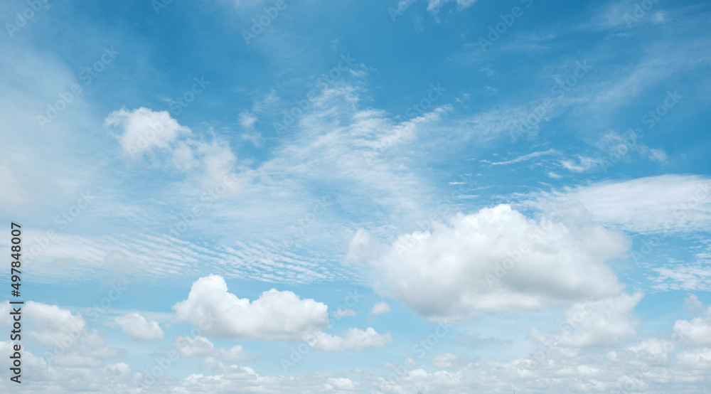 Canvas Prints blue sky background with clouds .