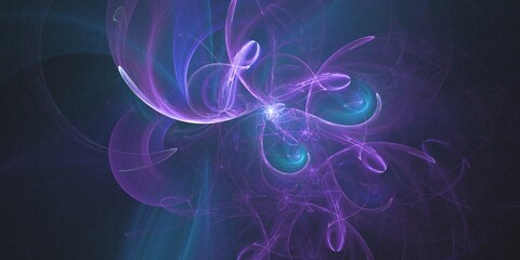 
3D rendering abstract multicolor fractal background