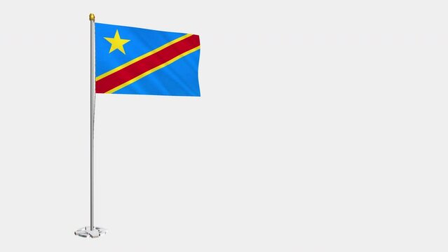 A_loop_video_of_the_entire_the_Democratic_Republic_of_the_Congo_flag_swaying_in_the_wind.