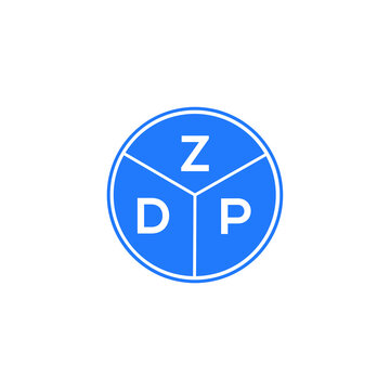 ZDP letter logo design on white background. ZDP  creative circle letter logo concept. ZDP letter design.
