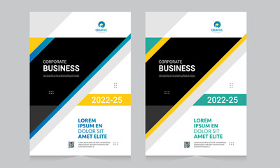 Cover design for annual report and business catalog, magazine, flyer or booklet. Brochure template layout. A4 cover vector EPS-10