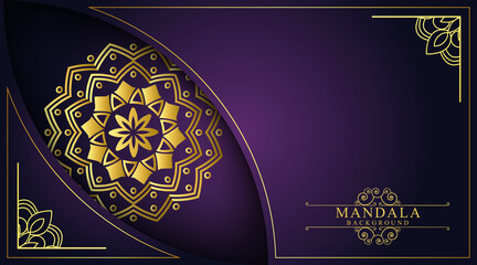 Luxury background vector. Mandala flower design for beauty spa salon logo flyer, wedding party invitation, anniversary greeting, holiday Christmas card template vector eps 10