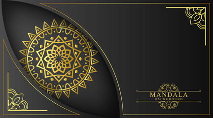 mandala luxury background. gold, Arabic, elegant, luxury, ornament, ornamental, mandala, decoration, design vector