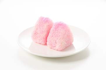 桜でんぶのおむすび