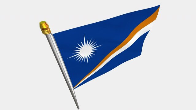 A_loop_video_of_the_the_Marshall_Islands_flag_swaying_in_the_wind_from_a_diagonally_upper_left_perspective.