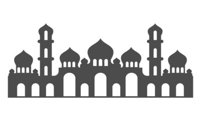 mosque shaped vector element