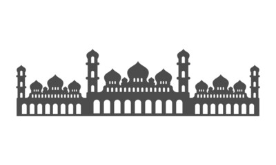 Obraz premium mosque shaped vector element