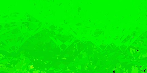 Dark green vector template with triangle shapes.